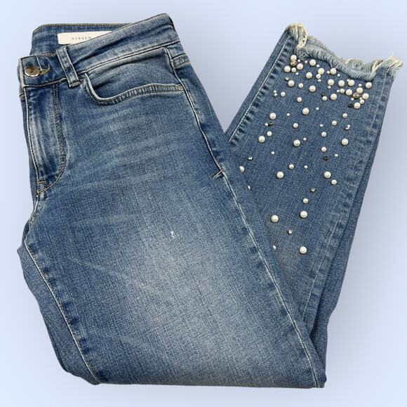 Anthropologie Pilcro And The Letterpress pearl Hyphen Jeans size 25 - Picture 4 of 13